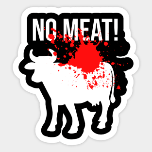 No meat Sticker